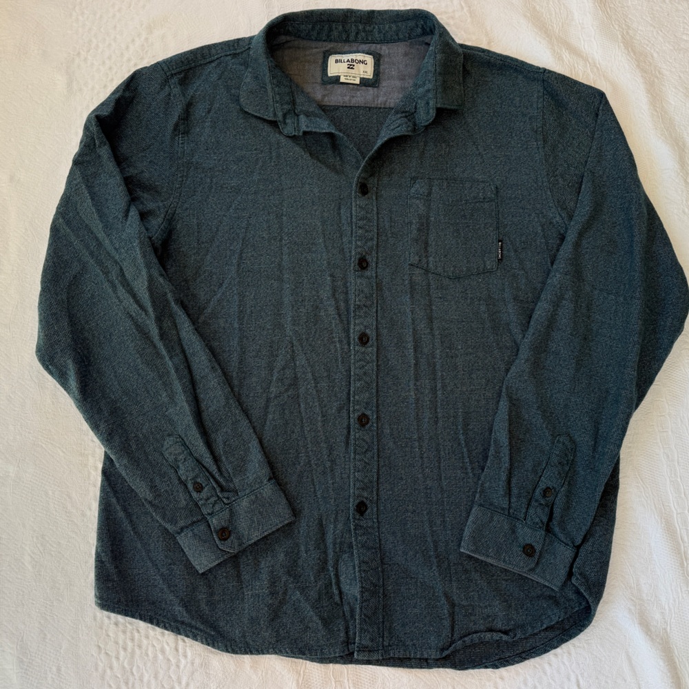 Billabong Long Sleeve Button Up Shirt Men’s XXL 2XL